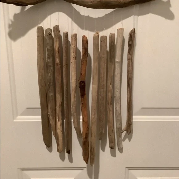 Driftwood Art, Large Driftwood Wind Chime, Driftwood Coastal Art - Picture 4 of 10